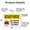 Signmission No Photos Or Video Allowed OSHA Security Notice Sign, Plastic, 24in W x 18in L, 2PK OS-2PACK-SN-P-1824-L-11617 - alternate 2